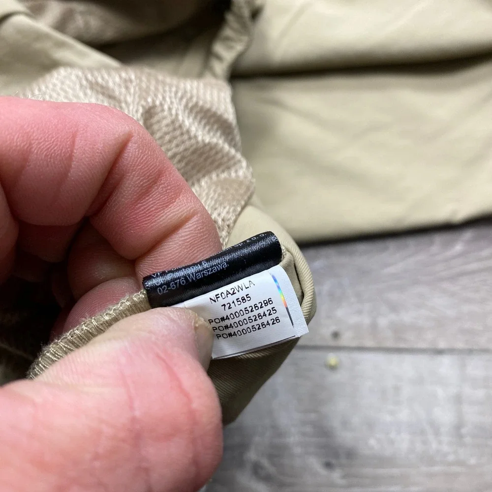 The North Face Convertible Pants Mens L Tan Khaki Zip Off Hiking Trail Outdoor